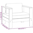 vidaXL 5 Piece Solid Acacia Wood Garden Lounge Set in Gray
