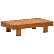vidaXL Solid Acacia Wood Garden Lounge Set in White/Cream