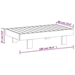 vidaXL Solid Acacia Wood Garden Lounge Set in White/Cream