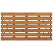 vidaXL 7 Piece Solid Acacia Wood Bistro Set in Black/Natural