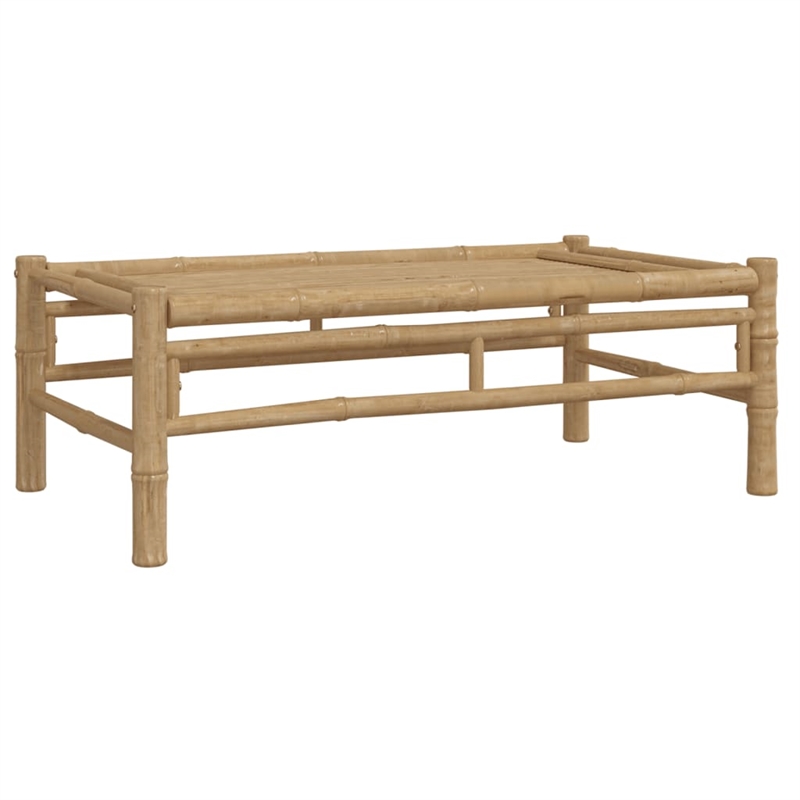 vidaXL 5 Piece Bamboo Medium Garden Lounge Set in Gray