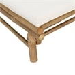 vidaXL 5 Piece Bamboo Garden Lounge Set in White/Cream/Natural