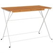vidaXL 5 Piece Steel Bistro Set in Black/Natural