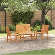 vidaXL Solid Acacia Wood Garden Lounge Set in Brown