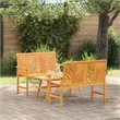 vidaXL Solid Acacia Wood Garden Lounge Set in Brown