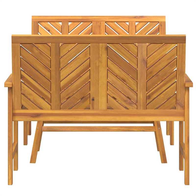 vidaXL Solid Acacia Wood Garden Lounge Set in Brown