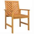 vidaXL Solid Acacia Wood Garden Lounge Set in Brown