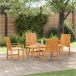 vidaXL Solid Acacia Wood Garden Lounge Set in Brown