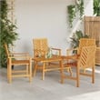 vidaXL Solid Acacia Wood Garden Lounge Set in Brown