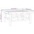vidaXL Bamboo Medium Garden Lounge Set in White/Cream