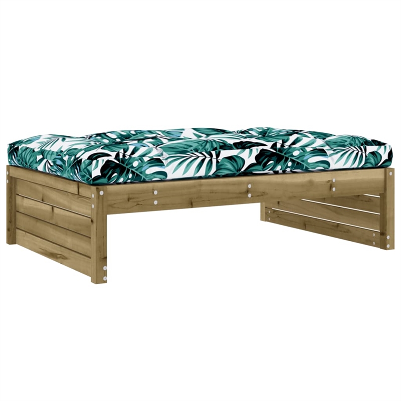 vidaXL 6 Piece Wood Garden Lounge Set in Red/Brown