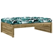 vidaXL 6 Piece Wood Garden Lounge Set in Red/Brown