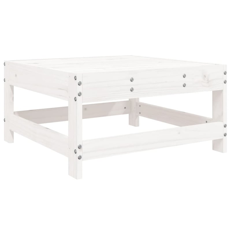 vidaXL Wood Medium Garden Lounge Set in White
