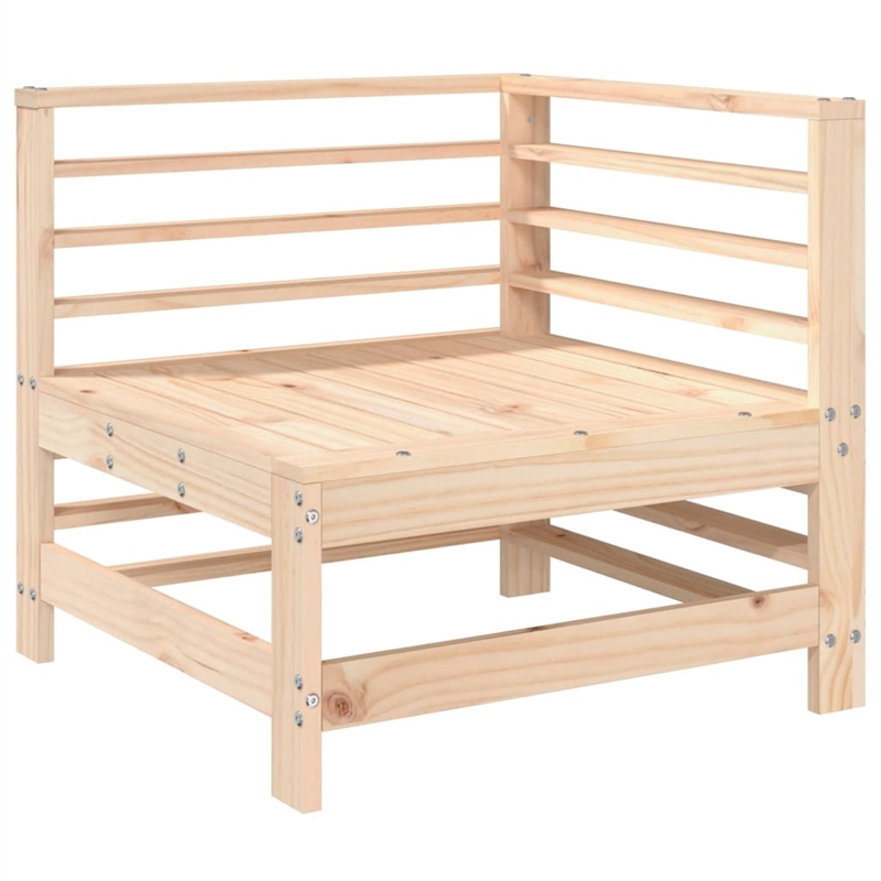 vidaXL 6 Piece Wood Garden Lounge Set in Natural