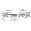 vidaXL 6 Piece Wood Garden Lounge Set in Natural