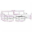 vidaXL Wood Garden Lounge Set in Beige