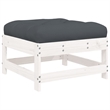 vidaXL 7 Piece Wood Garden Lounge Set in White