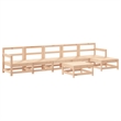 vidaXL 7 Piece Wood Garden Lounge Set in Beige