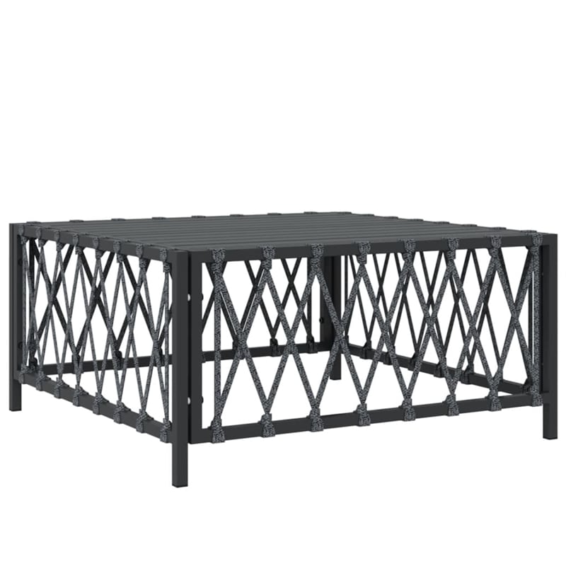 vidaXL 3 Piece Steel Garden Lounge Set in Anthracite
