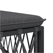 vidaXL 3 Piece Steel Garden Lounge Set in Anthracite