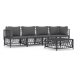 vidaXL 5 Piece Steel Garden Lounge Set in Anthracite