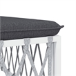 vidaXL 5 Piece Steel Garden Lounge Set in White/Gray