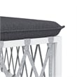 vidaXL Steel Garden Lounge Set in White