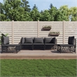 vidaXL 5 Piece Steel Garden Lounge Set in Anthracite