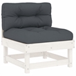 vidaXL 6 Piece Wood Garden Lounge Set in White