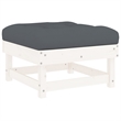 vidaXL 6 Piece Wood Garden Lounge Set in White