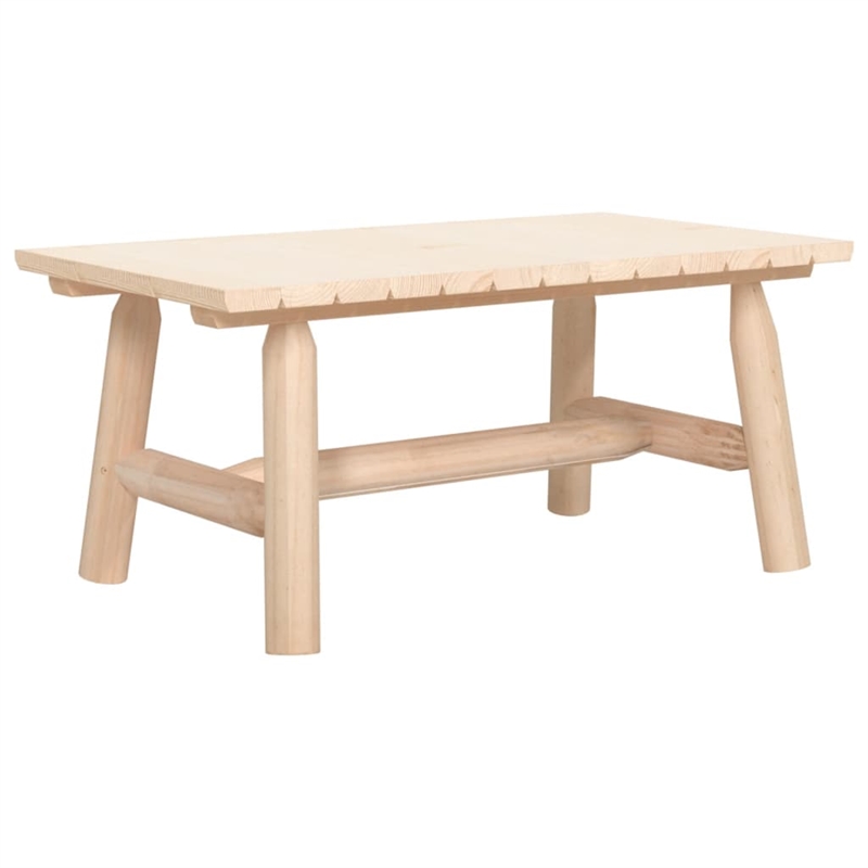 vidaXL 3 Piece Wood Medium Garden Lounge Set in Natural