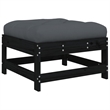 vidaXL 5 Piece Wood Garden Lounge Set in Black/Anthracite