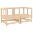 vidaXL 7 Piece Wood Garden Lounge Set in Natural