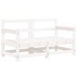 vidaXL 7 Piece Wood Large Garden Lounge Set in White