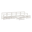 vidaXL 7 Piece Wood Large Garden Lounge Set in White