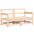 vidaXL 7 Piece Wood Large Garden Lounge Set in Natural