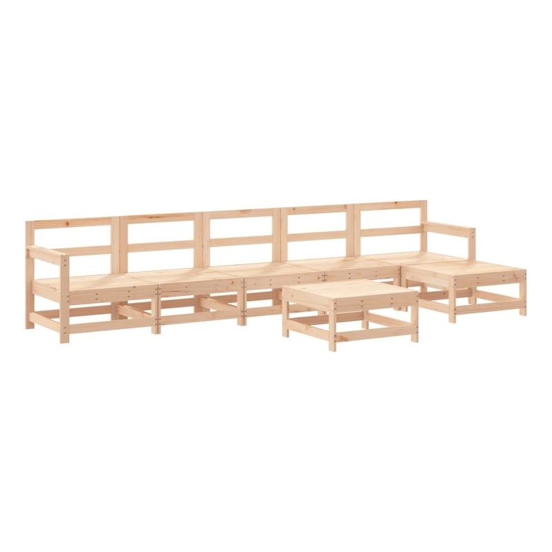 vidaXL Wood Large Garden Lounge Set