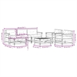 vidaXL Wood Garden Lounge Set in White/Anthracite