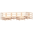 vidaXL 8 Piece Wood Large Garden Lounge Set in Beige