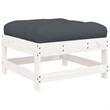 vidaXL 8 Piece Wood Garden Lounge Set in White