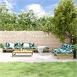vidaXL 6 Piece Wood Large Garden Lounge Set in Brown