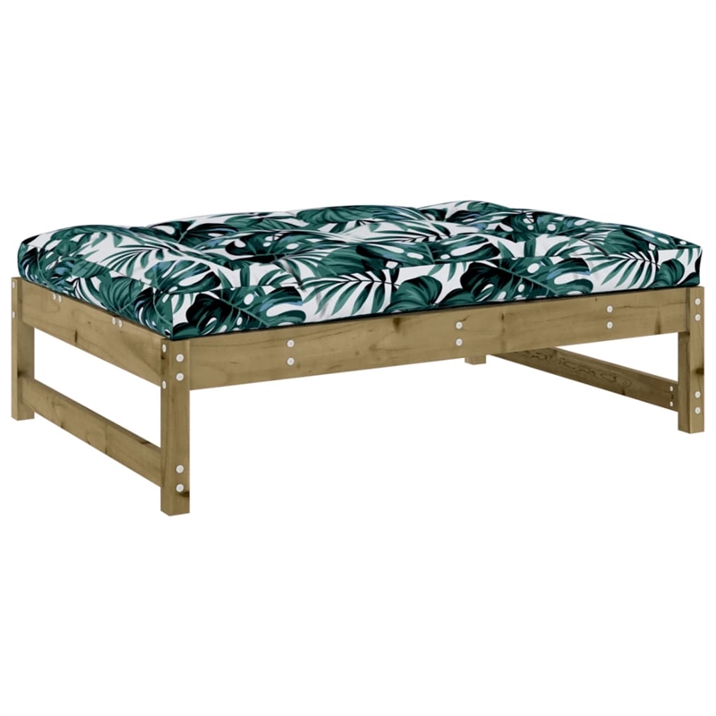 vidaXL 6 Piece Wood Large Garden Lounge Set in Brown