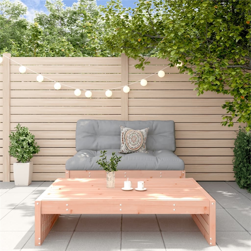 vidaXL 2 Piece Wood Medium Garden Lounge Set in Gray