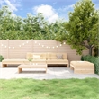 vidaXL 5 Piece Wood Large Garden Lounge Set in Natural/Beige