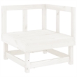 vidaXL 6 Piece Wood Medium Garden Lounge Set in White