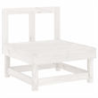 vidaXL 6 Piece Wood Medium Garden Lounge Set in White