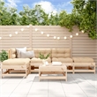 vidaXL 6 Piece Wood Garden Lounge Set in Natural