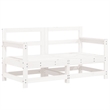 vidaXL 6 Piece Wood Large Garden Lounge Set in White