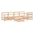 vidaXL 6 Piece Wood Garden Lounge Set in Natural