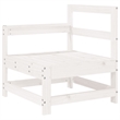 vidaXL 6 Piece Wood Large Garden Lounge Set in White